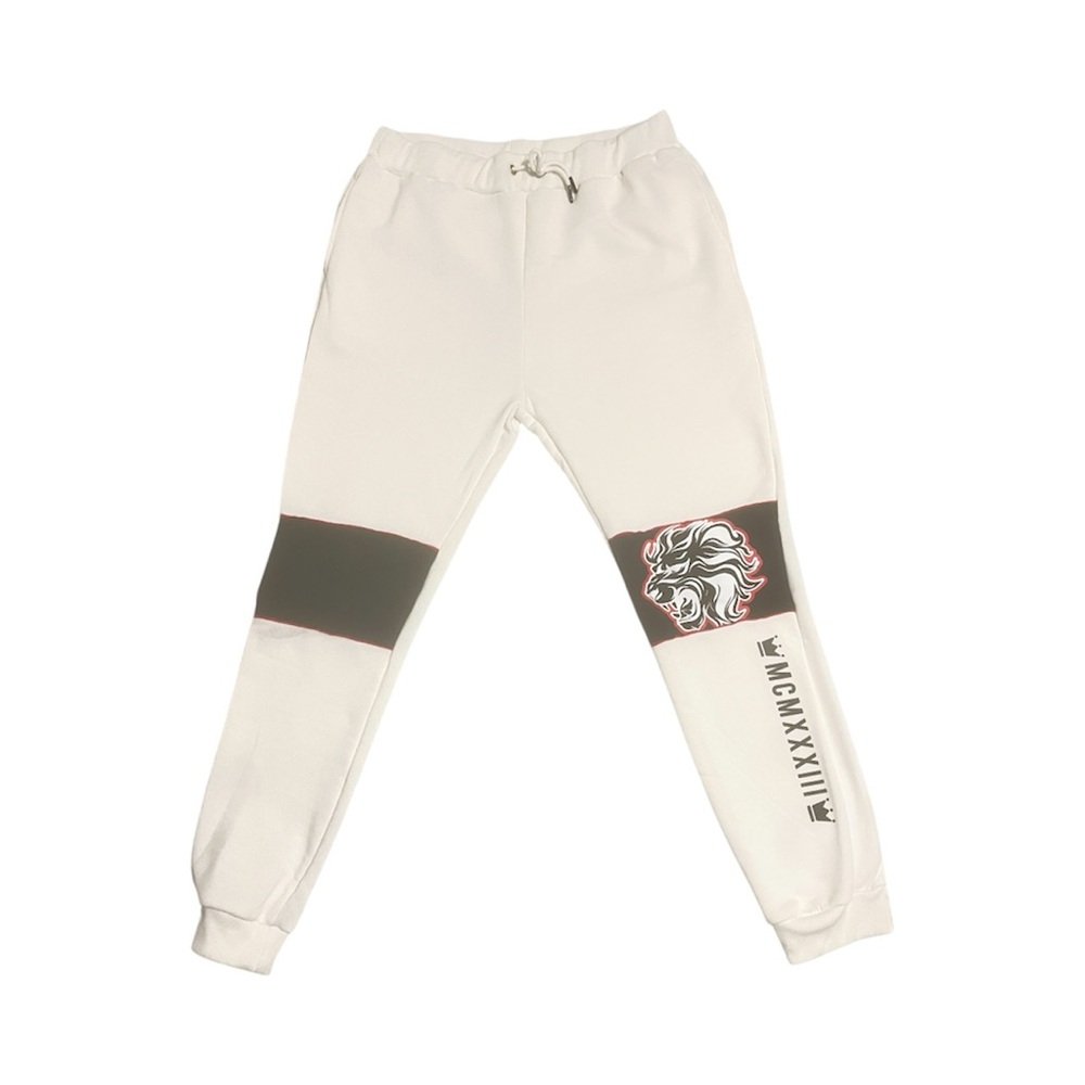 ❤️ 2 FOR $20 Men's Ivory Joggers with Lion Graphic-Elastic Drawstring Waist-4XL